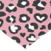 Dierenprint, roze luipaard, cheetah vlekken, harte tafelkleed (Gekanteld)