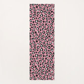 Dierenprint, roze luipaard, cheetah vlekken, harte yogamat (Voorkant)
