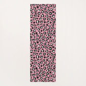 Dierenprint, roze luipaard, cheetah vlekken, harte yogamat (Achterkant)