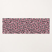 Dierenprint, roze luipaard, cheetah vlekken, harte yogamat (Voorkant (horizontaal))