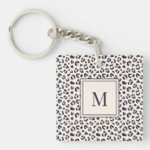 Dierenprint roze monogram