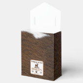 Dierenprint Rundvee Stampede Bruin Verjaardag Bedankdoosjes (Geopend)