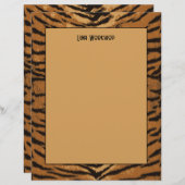 Dierenprint Safari Zwart en Tane Tijger Papier (Voorkant / Achterkant)