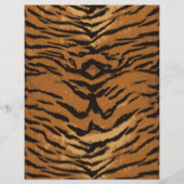 Dierenprint Safari Zwart en Tane Tijger Papier (Achterkant)