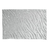 Dierenprint Silver Glitter Glam Kussensloop (Voorkant)