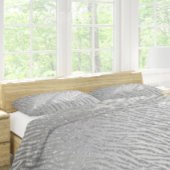 Dierenprint Silver Glitter Glam Kussensloop