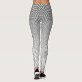 Dierenprint Silver Glitter Glam Leggings (Achterkant)
