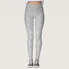 Dierenprint Silver Glitter Glam Leggings