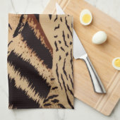 Dierenprint  theedoek (Quarter Fold)