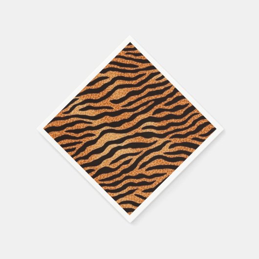 Dierenprint Tijger Stripes Patroon Drank Servet (Hoek)
