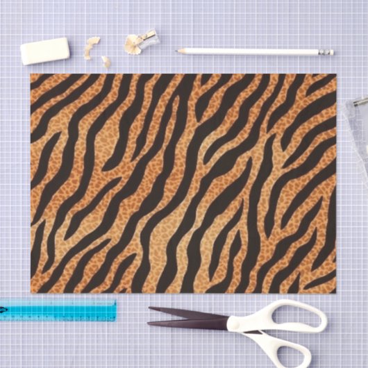 Dierenprint Tijger Stripes Patroon Drank Tissuepapier (Craft)