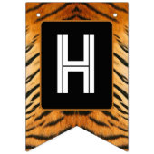 Dierenprint Tijger Verjaardag Bunting Banner (Tweede vlag)
