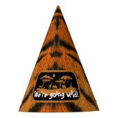 Dierenprint Tijger Verjaardagsfeestje Pet Feesthoedjes (Voorkant)