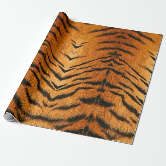 Dierenprint Tijger Wrapping Papier (Uitgerold)
