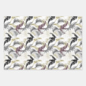 Dierenprint Tropisch Goud Patroon Inpakpapier Vel (Voorkant 3)