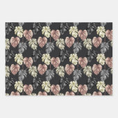 Dierenprint Tropisch Goud Patroon Inpakpapier Vel (Voorkant)