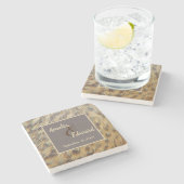 Dierenprint Trouw Aandenken Eend Veer Stenen Onderzetter (Zijkant)