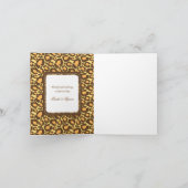 Dierenprint Trouw Trouwkaarten Bedankkaart (Binnen)