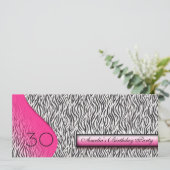 Dierenprint uitnodiging (Staand voorkant)