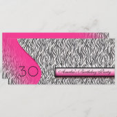 Dierenprint uitnodiging (Voorkant / Achterkant)