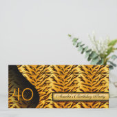 Dierenprint uitnodiging (Staand voorkant)