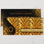 Dierenprint uitnodiging (Voorkant / Achterkant)