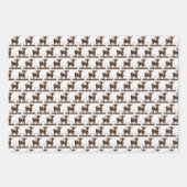 Dierenprint vee Stampede Bruin Inpakpapier Vel (Voorkant 2)