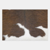 Dierenprint vee Stampede Bruin Inpakpapier Vel (Voorkant)