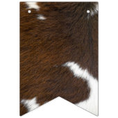 Dierenprint vee Stampede Bruin Vlaggetjes (Eerste vlag)