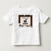Dierenprint Veestampede Bruin Kinder Shirts (Voorkant)