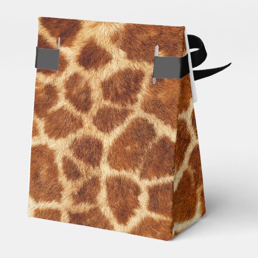 Dierenprint Verjaardag Giraffe Favor Box Bedankdoosjes (Achterkant)