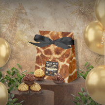 Dierenprint Verjaardag Giraffe Favor Box