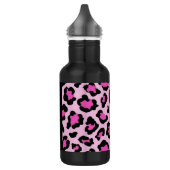 Dierenprint waterfles roze zwart (Links)