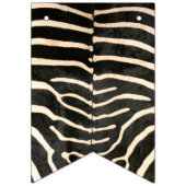 Dierenprint Zebra Verjaardagsbunting Banner (Eerste vlag)