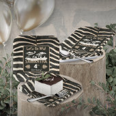 Dierenprint Zebra Verjaardagspapier Bord