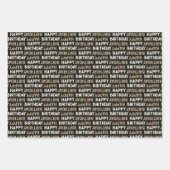 Dierenprint Zebra Verpakkingspapier Platte vellen (Voorkant 3)