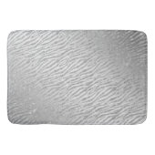 Dierenprint Zilveren Glitter Glam Badmat (Voorkant)