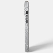 Dierenprint Zilveren Glitter Glam Case-Mate iPhone Case (Achterkant / Links)