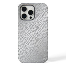 Dierenprint Zilveren Glitter Glam
