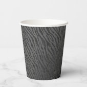 Dierenprint Zwart Glitter Glam Papieren Bekers (Achterkant)