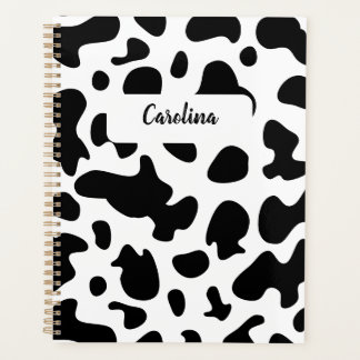 Dierenprint zwart-wit patroon planner