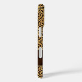 DierenprintCheetah in Natural Hues met naam Case-Mate iPhone Case (Achterkant / Rechts)