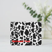 Dierenprintcow Briefkaart (Staand voorkant)