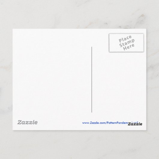 Dierenprintcow Briefkaart (Achterkant)