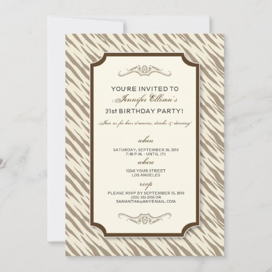 Dierenprinten op feestdag (chocolade) kaart (Voorkant)