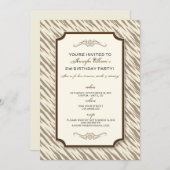 Dierenprinten op feestdag (chocolade) kaart (Voorkant / Achterkant)