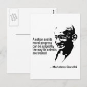 Dierenrechten Briefkaart (Voorkant / Achterkant)