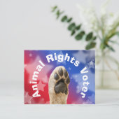 Dierenrechten Kiezers Briefkaart (Staand voorkant)
