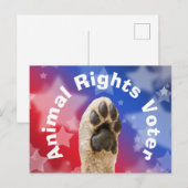 Dierenrechten Kiezers Briefkaart (Voorkant / Achterkant)