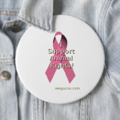 Dierenrechten Ronde Button 6,0 Cm (In situ)